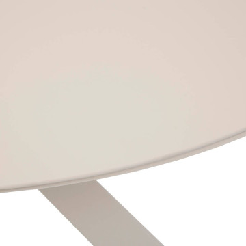 Table extérieure ronde 6 places aluminium Oryon argile Hespéride - Le Dépôt Bailleul