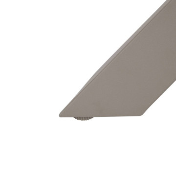 Table extérieure ronde 6 places aluminium Oryon café Hespéride - Le Dépôt Bailleul