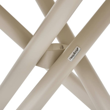 Table extérieure ronde 4 places aluminium Nébullia argile Hespéride - Le Dépôt Bailleul