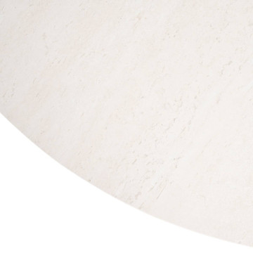 Table extérieure ronde 8 places Nelora pierre frittée et aluminium Hespéride - Le Dépôt Bailleul