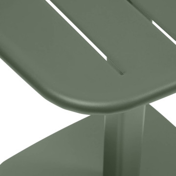 Table de jardin métal 2 places Alégoria vert laurier Hespéride - Le Dépôt Bailleul