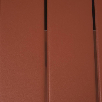 Table de jardin métal 2 places Alégoria acajou Hespéride - Le Dépôt Bailleul