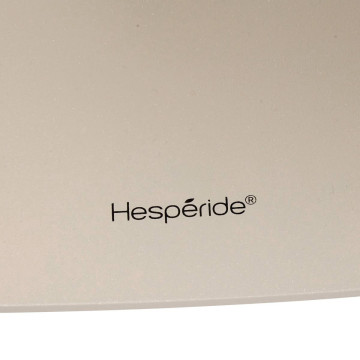 Table de jardin métal 2 places Alégoria argile Hespéride - Le Dépôt Bailleul