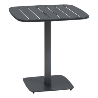 Table de jardin métal 2 places Alégoria graphite Hespéride - Le Dépôt Bailleul