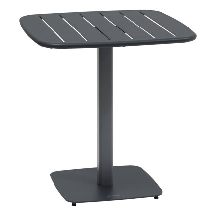 Table de jardin métal 2 places Alégoria graphite Hespéride - Le Dépôt Bailleul