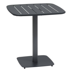 Table de jardin métal 2 places Alégoria graphite Hespéride - Le Dépôt Bailleul