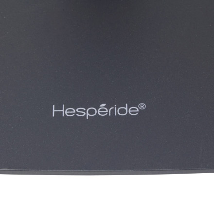 Table de jardin métal 2 places Alégoria graphite Hespéride - Le Dépôt Bailleul