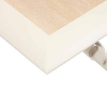 Table extérieure pliante 2 places Azua verre effet bois épeautre argile Hespéride - Le Dépôt Bailleul