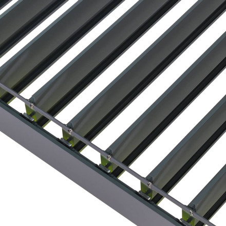 Pergola bioclimatique électrique  4x3 m Evora graphite Hespéride - Le Dépôt Bailleul