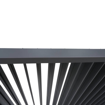 Pergola bioclimatique électrique  4x3 m Evora graphite Hespéride - Le Dépôt Bailleul