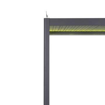 Pergola bioclimatique électrique  4x3 m Evora graphite Hespéride - Le Dépôt Bailleul