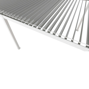 Pergola bioclimatique électrique  4x3 m Evora argile Hespéride - Le Dépôt Bailleul