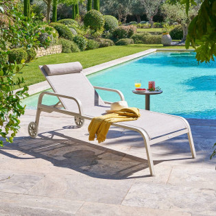 Transat sur roues Osmala beige / argile Hespéride - Le Dépôt Bailleul