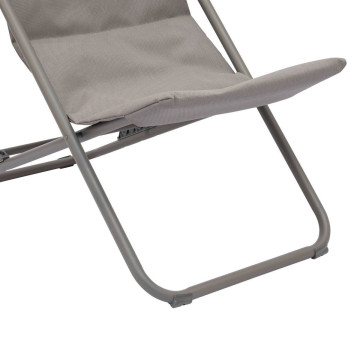 Chilienne pliante Miraël noisette / café Hespéride - Le Dépôt Bailleul