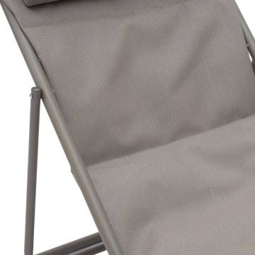 Chilienne pliante Miraël noisette / café Hespéride - Le Dépôt Bailleul