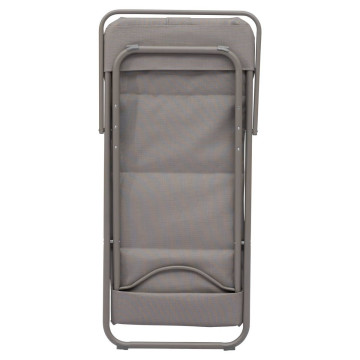 Chilienne pliante Miraël noisette / café Hespéride - Le Dépôt Bailleul