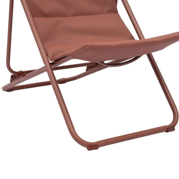 Chilienne pliante Miraël acajou Hespéride - Le Dépôt Bailleul