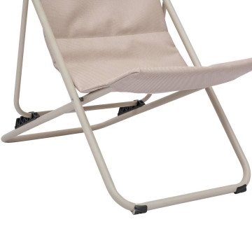 Chilienne pliante Miraël lin / argile Hespéride - Le Dépôt Bailleul