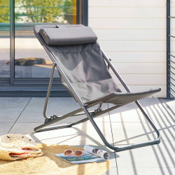 Chilienne pliante Miraël anthracite / graphite Hespéride - Le Dépôt Bailleul