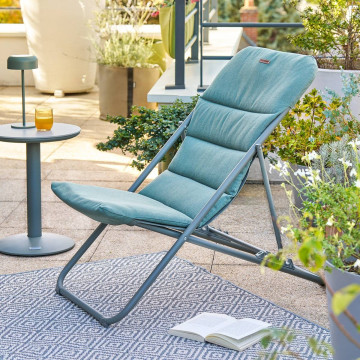 Chilienne pliante Nillia vert laurier Hespéride - Le Dépôt Bailleul