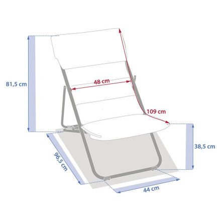 Chilienne pliante Nillia noisette / café  Hespéride - Le Dépôt Bailleul