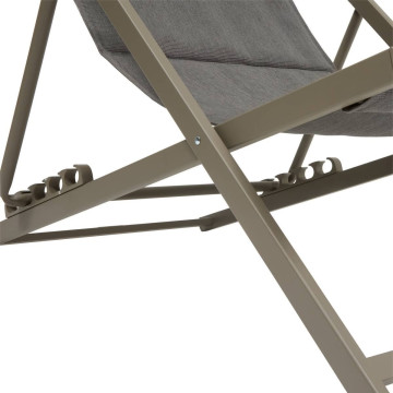 Chilienne pliante Lunivia mocha / café Hespéride - Le Dépôt Bailleul