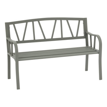 Banc de jardin Alvernia vert laurier Hespéride - Dépôt Bailleul