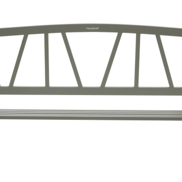 Banc de jardin Alvernia vert laurier Hespéride - Dépôt Bailleul