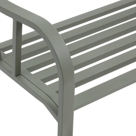 Banc de jardin Alvernia vert laurier Hespéride - Dépôt Bailleul