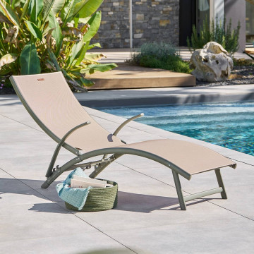 Transat Samba pliable lin/laurier Hespéride - Le Dépôt Bailleul