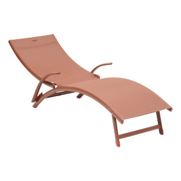 Transat Samba pliable acajou Hespéride - Le Dépôt Bailleul