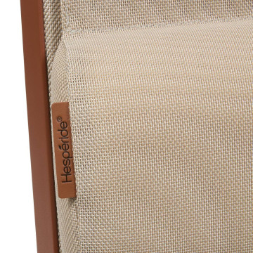 Chaise longue Decima Hespéride lin/acajou  - Le Dépôt Bailleul