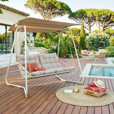 Balancelle de jardin Paopao argile Hespéride - Le Dépôt Bailleul