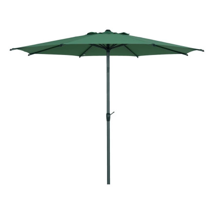Parasol mat central rond 3m Loompa vert olive Hespéride - Le Dépôt Bailleul