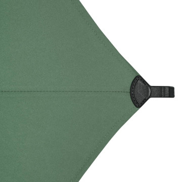 Parasol mat central rond 3m Loompa vert olive Hespéride - Le Dépôt Bailleul