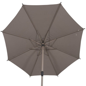 Parasol mat central rond 3m Loompa café Hespéride - Le Dépôt Bailleul