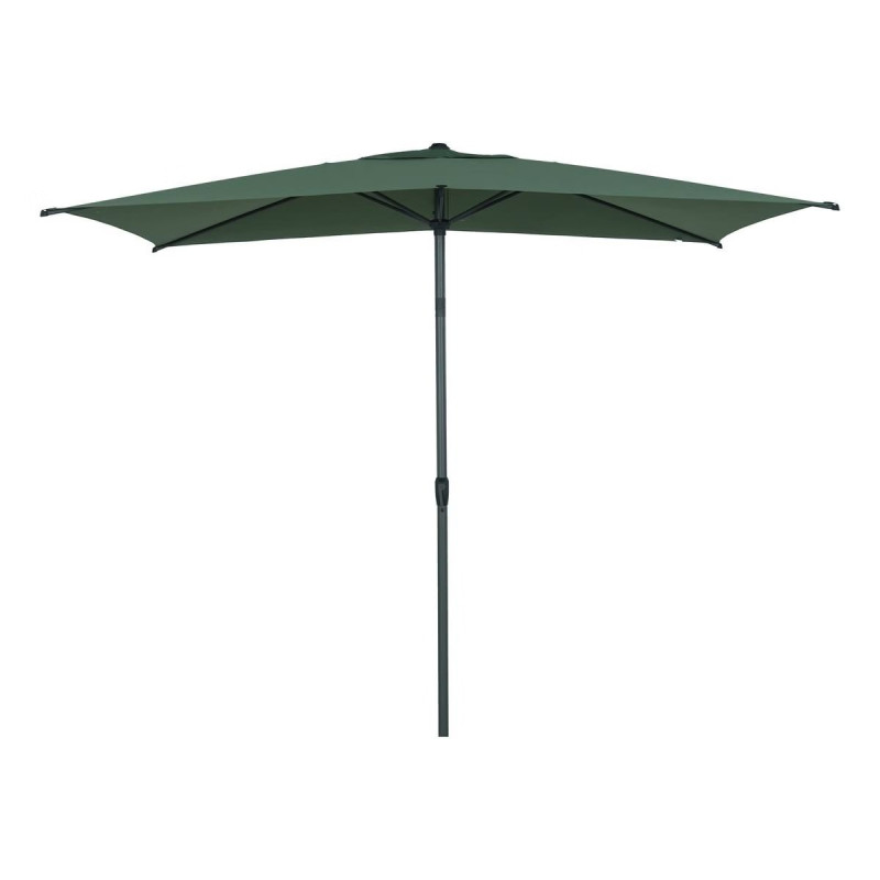 Parasol mat central 2x3 m Loompa vert olive Hespéride - Le Dépôt Bailleul
