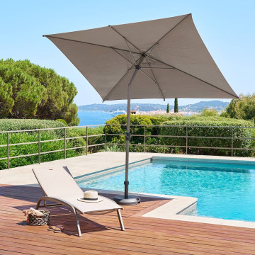 Parasol mat central 2x3 m Loompa café Hespéride - Le Dépôt Bailleul