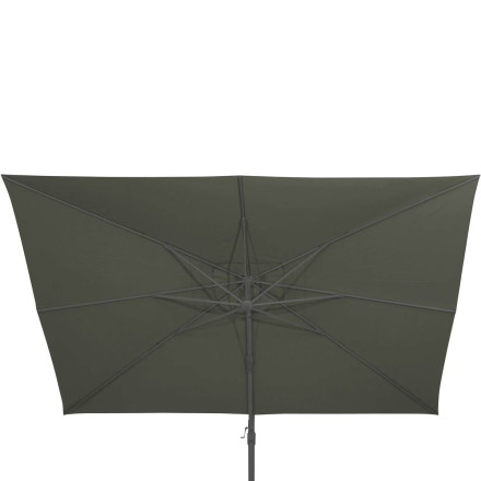 Parasol décentré Melhia 3x3 m oléfine vert laurier Hespéride - Le Dépôt Bailleul