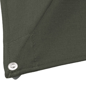 Parasol décentré Melhia 3x3 m oléfine vert laurier Hespéride - Le Dépôt Bailleul