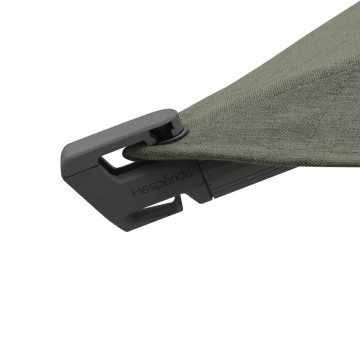 Parasol décentré Melhia 3x3 m oléfine vert laurier Hespéride - Le Dépôt Bailleul