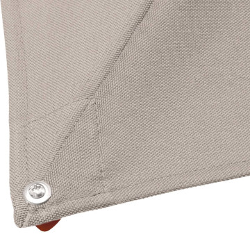 Parasol décentré Melhia 3x3 m oléfine lin / acajou Hespéride - Le Dépôt Bailleul