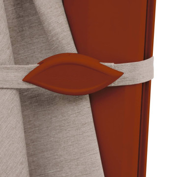 Parasol décentré Melhia 3x3 m oléfine lin / acajou Hespéride - Le Dépôt Bailleul