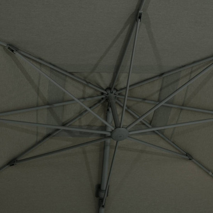 Parasol décentré Melhia 4x3 m oléfine vert laurier Hespéride - Le Dépôt Bailleul