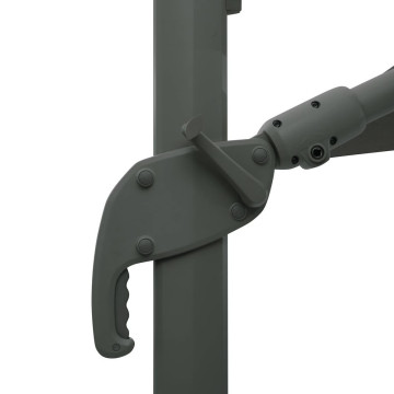 Parasol décentré Melhia 4x3 m oléfine vert laurier Hespéride - Le Dépôt Bailleul