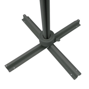 Parasol décentré Melhia 4x3 m oléfine vert laurier Hespéride - Le Dépôt Bailleul