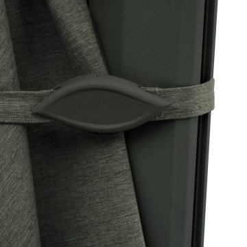 Parasol décentré Melhia 4x3 m oléfine vert laurier Hespéride - Le Dépôt Bailleul