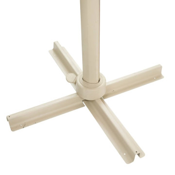 Parasol décentré Melhia 3x4 m inversé oléfine lin/argile Hespéride - Le Dépôt Bailleul