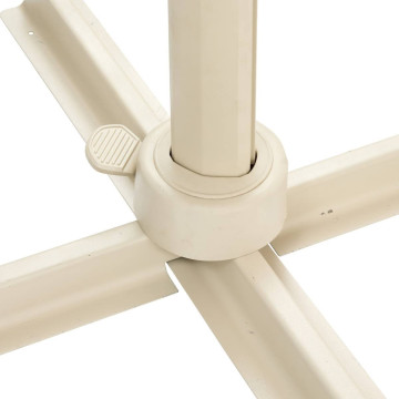 Parasol décentré Melhia 3x4 m inversé oléfine lin/argile Hespéride - Le Dépôt Bailleul