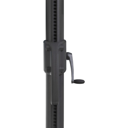 Parasol décentré Melhia 3x3 m oléfine anthracite Hespéride - Le Dépôt Bailleul